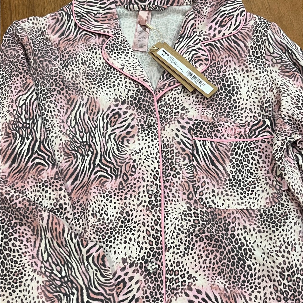 SKIMS bloom mini Patterned Pajama Set nwt